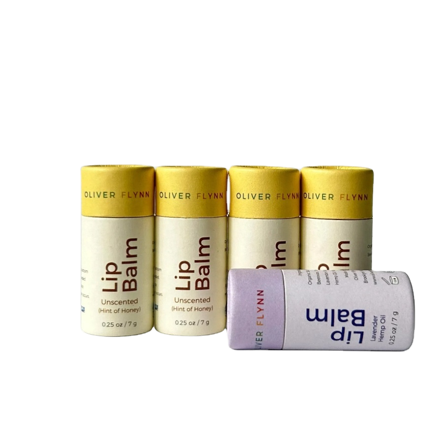 Recyclable Cardboard Push-up Paper Tube Oil-Resistant for Lip Balm & Deodorant for Cosmetics & Shampoo