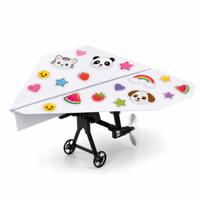 Kit d'avion en papier télécommandé CQZNRC, super facile à faire voler, avec papier coloré, jouet éducatif pour enfants.