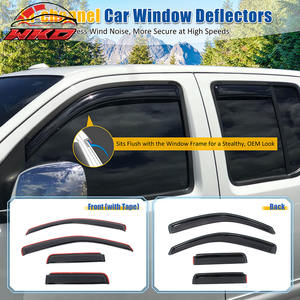 Déflecteurs de vitres pour Nissan Frontier 05-20 Double Cab 4PCS - In-Channel - Product Image 2