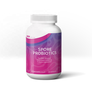 Cápsulas de extractos probióticos al por mayor, suplemento probiótico a base de esporas, MOQ bajo, pedido flexible, prueba COA para vendedores de Amazon - Product Image 1