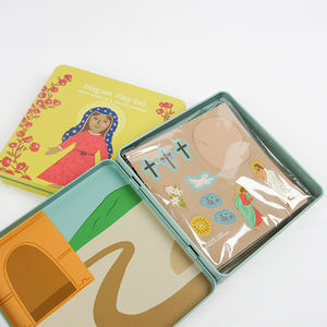 Từ Câu Đố Chơi Set Với Hộp Thiếc In Ấn Trẻ Em Yêu Thích Tùy Chỉnh In Ấn Dress-up Trò Chơi Thiết Lập - Product Image 2