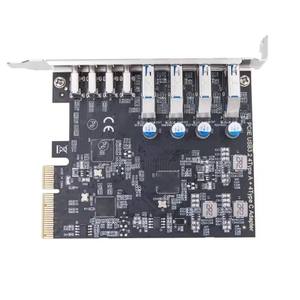 Tarjeta de expansión <span class=keywords><strong>PCI</strong></span>-E de 8 puertos <span class=keywords><strong>USB</strong></span> 3.2 tipo C con (4) adaptadores USB3.2 <span class=keywords><strong>USB</strong></span> 3.2 <span class=keywords><strong>PCI</strong></span> <span class=keywords><strong>Express</strong></span>, controlador <span class=keywords><strong>HUB</strong></span> para PC - Product Image 6