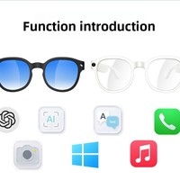 Traduction IA AiMB-S1 Interprétation simultanée Assistant vocal Reconnaissance vocale IA Qualité sonore exceptionnelle Lunettes intelligentes HD