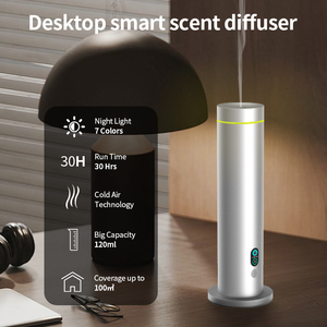 Portable Luxury Waterless Quiet Aromatherapy Machine Aluminum Remote Control 120ml Essential <b>Oil</b> Scent <b>Diffuser</b> for SPA Hotel - Product Image 5