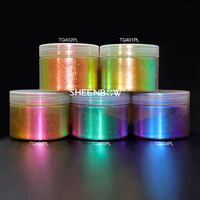 SHEENBOW – flocons de caméléon de qualité cosmétique à bas prix quantité minimale de commande, Logo personnalisé Aurora Pigment lèvres yeux poudre de maquillage