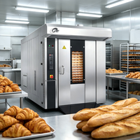 Four à croissants de grande capacité, four à convection à air chaud, 32 plateaux, four rotatif 64 plateaux, four commercial de type chariot