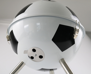 Di alta qualità Design calcio calcio carbone griglia barbecue Set Indoor Round Mini12 pollici acciaio inox pieghevole AGA - Product Image 4