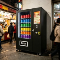 Dispensador de Vending de Acero Inoxidable 304 de Alta Resistencia con Revestimiento Resistente a los Rayos UV para Áreas Costeras, Calles, Pasillos y Centros Comerciales
