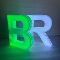 Lettres lumineuses LED A-Z 0-9, panneau alphabétique, présentoir de bouteilles pour la décoration de fêtes d'anniversaire, d'Halloween et de Noël