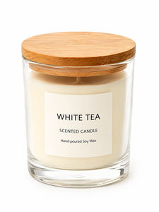 Bougie pilier artisanale en cire de soja parfumée aux fruits, marque privée de luxe, avec logo personnalisé, dans un bocal en verre, pour mariage, aromathérapie, décoration intérieure - Product Image 1
