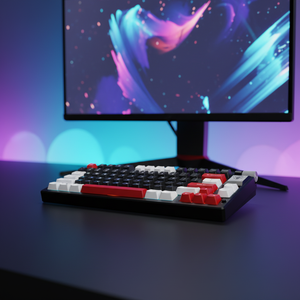 Nouveau <span class=keywords><strong>clavier</strong></span> mécanique de jeu à 79 touches, structure Gasket tri-mode, avec éclairage RGB à changement rapide et capacités sans fil - Product Image 6