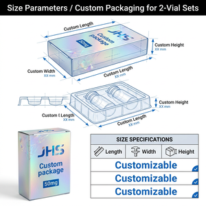 Custom Logo Peptide Vial Slide Drawer Luxury Cardboard Paper <strong>Gift</strong> 3ml 5ml 10ml Vials Storage Case Organizer Holder Packaging Box - Product Image 4