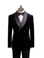 Pantalon de smoking à double boutonnage pour hommes, coupe ajustée, braguette zippée, design dans différents styles, vêtements de marié longs pour les mariages