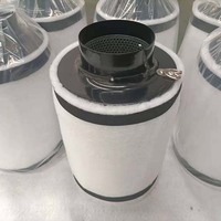 Filter Udara Karbon Aktif 4 inci/100 - 300mm, Penyerap Bau, Filter Karbon untuk Tenda Tanam, Rumah Kaca, Pengontrol Iklim Dalam Ruangan