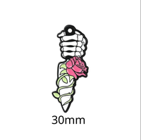 Ornement Métallique Créatif en Forme de Bouteille de Parfum, Motif Fleur, Plante, Champignon – Cadeau Romantique pour Amoureux, Autocollant de Téléphone Personnalisé, Vente en Gros