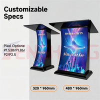 Profesyonel Dijital Video Panel Podyum LED Ekranlı Konferans Salonu Kilise Kürsüsü Satılık