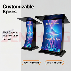 Panel de Video Digital Profesional, Podio con Pantalla LED, <span class=keywords><strong>Atril</strong></span> con Pantalla LED para Conferencias, Aulas, Iglesias, Podio en Venta - Product Image 4
