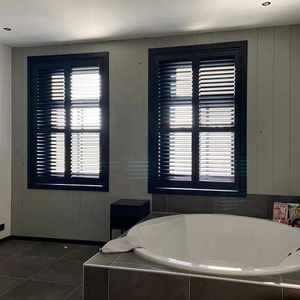 Cửa Chớp Cửa Sổ Pvc Kích Thước Tùy Chỉnh Giá Tốt Nhất Cửa Chớp Trồng Cây Màu Đen - Product Image 3