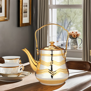 New Design Stainless Steel Tea Coffee Tea Sets With Color Painting Use on Electric <strong>Ceramic</strong> Cooker Coffee Pot <strong>Kettle</strong> - Product Image 1