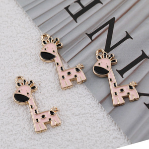 Cute Cartoon <b>Giraffe</b> Alloy Pendant DIY Jewelry Charm For Bracelet <b>Necklace</b> Accessory Unisex Gift Zinc Alloy Charms - Product Image 3