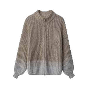 <span class=keywords><strong>Cardigan</strong></span> da <span class=keywords><strong>donna</strong></span> <span class=keywords><strong>con</strong></span> motivo sfumato a macchina ricamata in maglia di paillettes in blu polveroso <span class=keywords><strong>con</strong></span> Logo personalizzato - Product Image 6