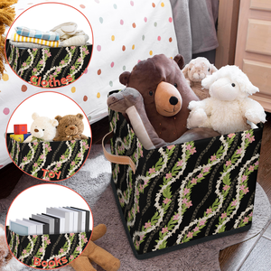 Foldable <strong>Square</strong> <strong>Storage</strong> <strong>Basket</strong> Organizer Large Capacity for Clothing Toys &amp; Books Household Closet Use-Wholesale - Product Image 4