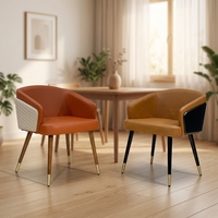 Ensembles de canapés et chaises de salon de luxe, modernes, nordiques, en métal et cuir, pour la maison et les salles d'attente, vente en gros