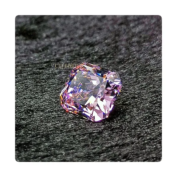 4Mm 8Mm Màu Hồng Đệm Cắt Cubic Zirconia Giá Bán Buôn