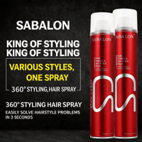 Vente en gros de produits professionnels pour salons de coiffure, gel capillaire en spray à tenue forte et longue durée avec protection contre la chaleur et effets texturants