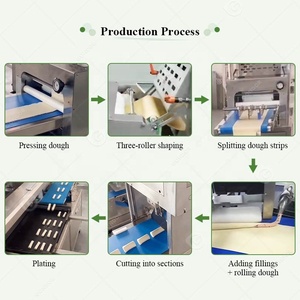 Línea de producción de Bollo de hamburguesa de croissant <span class=keywords><strong>congelado</strong></span> completamente automático pequeño comercio de máquina de hacer <span class=keywords><strong>pan</strong></span> de <span class=keywords><strong>baguette</strong></span> francés - Product Image 5