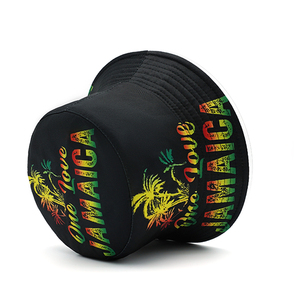 Hot bán mặt trời du lịch ngoài trời Panama cap đôi bên ngư dân Mũ Rasta một bức thư Tình Mẫu Jamaica in ấn xô hat - Product Image 5