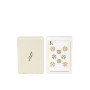 Tendance du moment : Ensemble de table de mahjong durable, résistant aux rayures, écologique, avec tuiles crème beige et motifs floraux minimalistes, portable et résistant à l'eau - Product Image 6