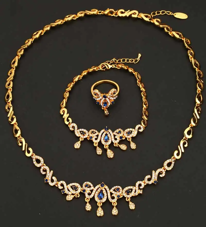 Hot sales popular 18 K oro color princesa exquisita accesorios joyería