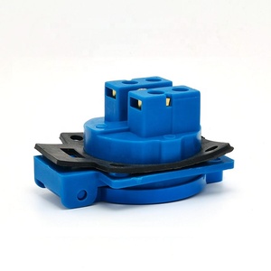 Màu Xanh EU không thấm nước 16A 250V 2 P + E tường ổ cắm 2 Pin Đức Schuko Outlet IP44 với mùa xuân bìa loại công nghiệp - Product Image 5