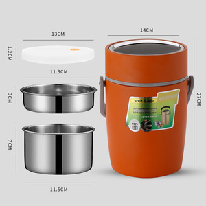 Rongshida Stainless Steel Insulated Lunch Box Vacuum Cooker Large Capacity Portable For Office Workers Students - Product Image 3