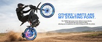 Nouvelle moto tout-terrain 72V 7500W sans balais avec freins à disque, cadre en acier et transmission par chaîne
