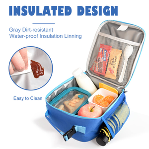 पानी का प्रमाण, दोपहर के भोजन के बैग बच्चों के लिए बोतल सेट बैग के साथ लंच बॉक्स - Product Image 5