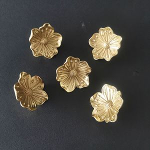 Poignée de porte d'armoire de luxe en <span class=keywords><strong>laiton</strong></span> forgé fleur de prunier pour cuisine villa meubles commode tiroir chambre extérieur - Product Image 3