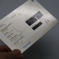 Étiquette de service personnalisée, numéro de série, plaque signalétique imprimée OEM, étiquette de décalcomanie, sérigraphie, plaques d'identification en métal et aluminium
