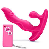 GREAT FORCE Erwachsenen-Sextoy-Produkte Silikon Fernbedienung Vibrierende Massagegeräte Analplug Vibrator Sexspielzeug für Männer und Frauen