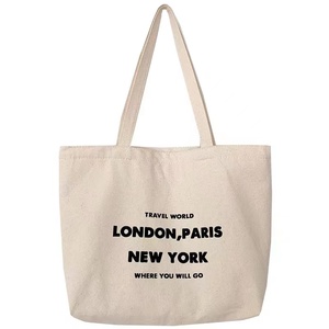 Bolsa de Compras de Lona de Algodón Reutilizable, Ecológica, con Logotipo Personalizado, Tejido Grueso, MOQ Pequeño, 12 oz, Venta al Por Mayor - Product Image 3