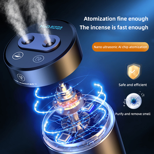 <span class=keywords><strong>Mini</strong></span> Tragbarer Moderner Edelstahl Kabelloser Auto-Lufterfrischer 1500mAh Akku Wasserloser Ätherisches-Öl-Diffusor Luftreiniger - Product Image 5