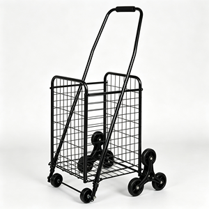 Heavy Duty Supermarket Grocery <b>Cart</b> 340L Wire Mesh Large Capacity Quiet Caster <b>Wheels</b> Rolling Retail Store Use Set Kit Pro - Product Image 1