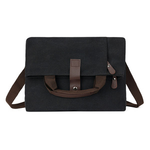 Sac messager en toile de style rétro pour homme, sac à main décontracté de grande capacité, sac bandoulière pour le travail et les trajets quotidiens - Product Image 4