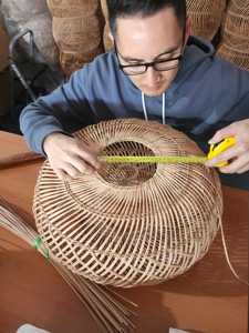 Elisa Rattan Pendant Light Handmade Woven Coastal Hanging <b>Lamp</b> Boho Lighting Dining Living <b>Kitchen</b> OEM Supplier - Product Image 4