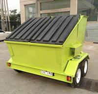 Remorque à benne basculante à double essieu de 2 tonnes, sur mesure, en gros
