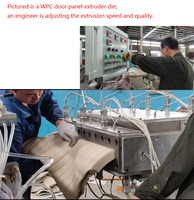 Extrudeuse de panneaux de porte en WPC produisant des panneaux sans granulés mélangés ni défauts de taches blanches