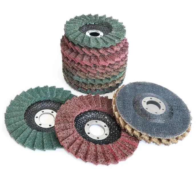 125mm non-woven grinding&polishing flap disc nylon flap wheel