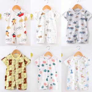 Nuevo Pelele Unisex para Bebé 2026, Traje Casual de Manga Corta y Delgado para Recién Nacido, Mono con Estampado de Dibujos Animados, Tejido 100% Algodón - Product Image 2