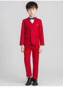 Ensemble de 3 pièces de costume formel pour enfants : Blazer + Gilet + Pantalon – Tenue 3 pièces pour garçons, idéal pour mariage, fête, performance au piano, ou costume d'hôte - Product Image 3